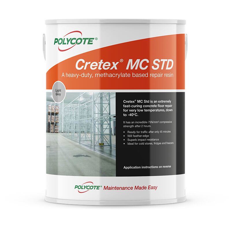 Bucket of methacrylate based repair resin