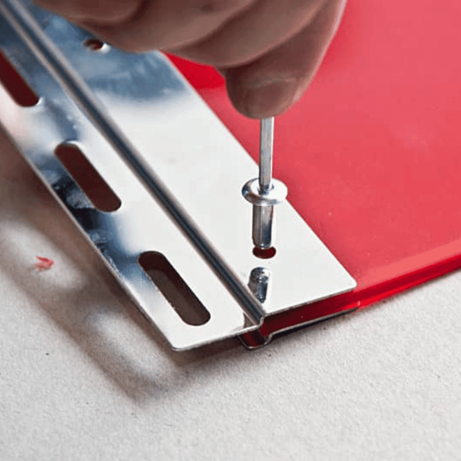 PVC Strip Curtain Stainless Steel Plate Set - Image 4