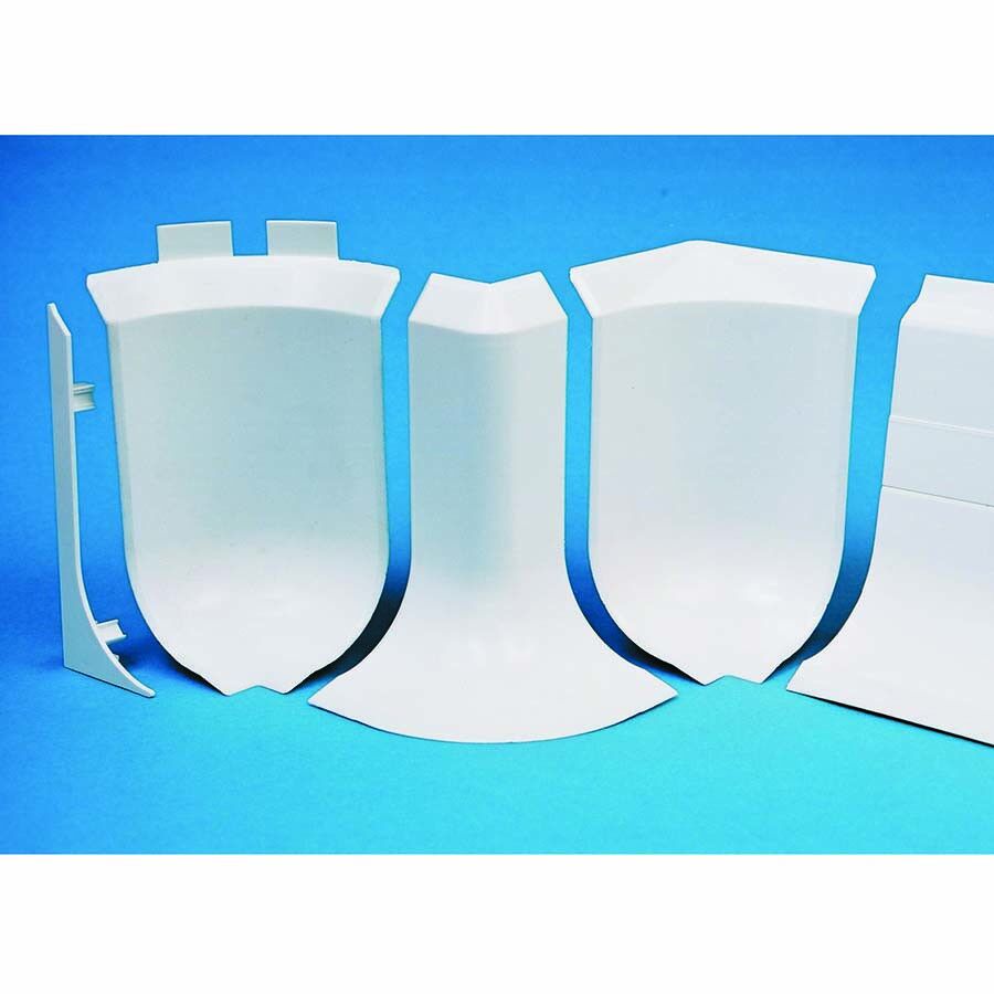 PVC Skirting External Corner 2 Way