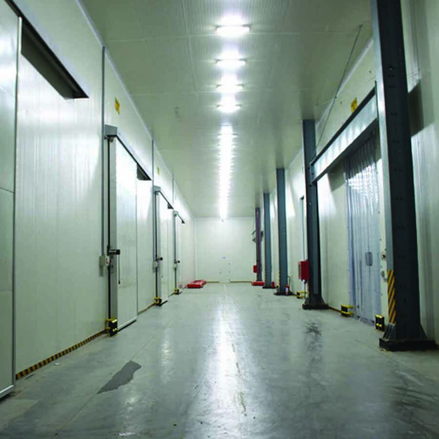 low temperature concrete in storage facility