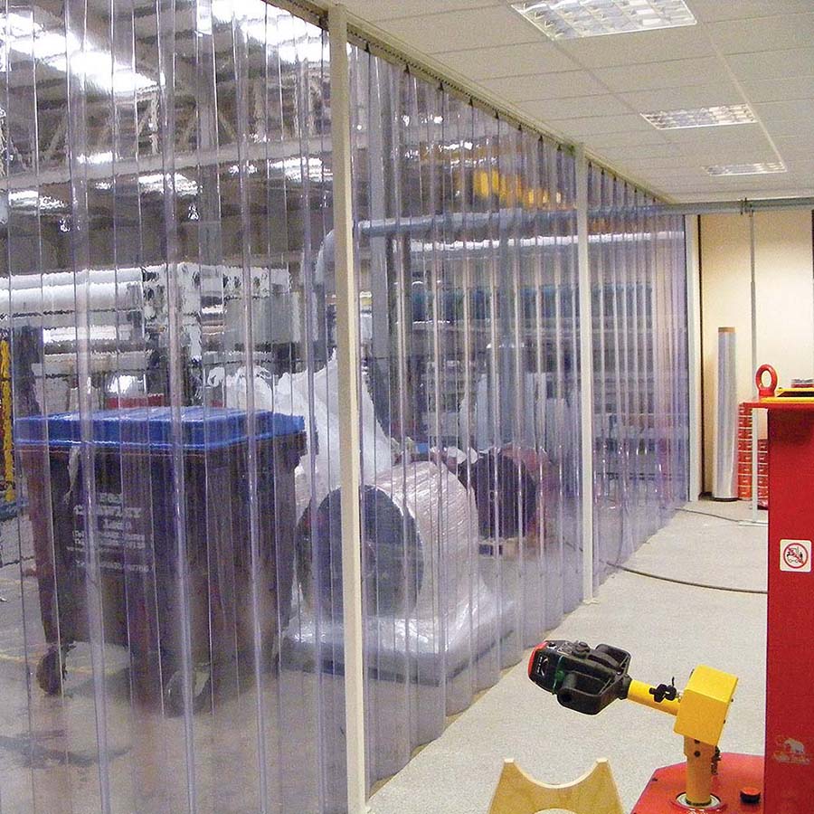 PVC Strip Curtain 50m Rolls - Clear - Image 4