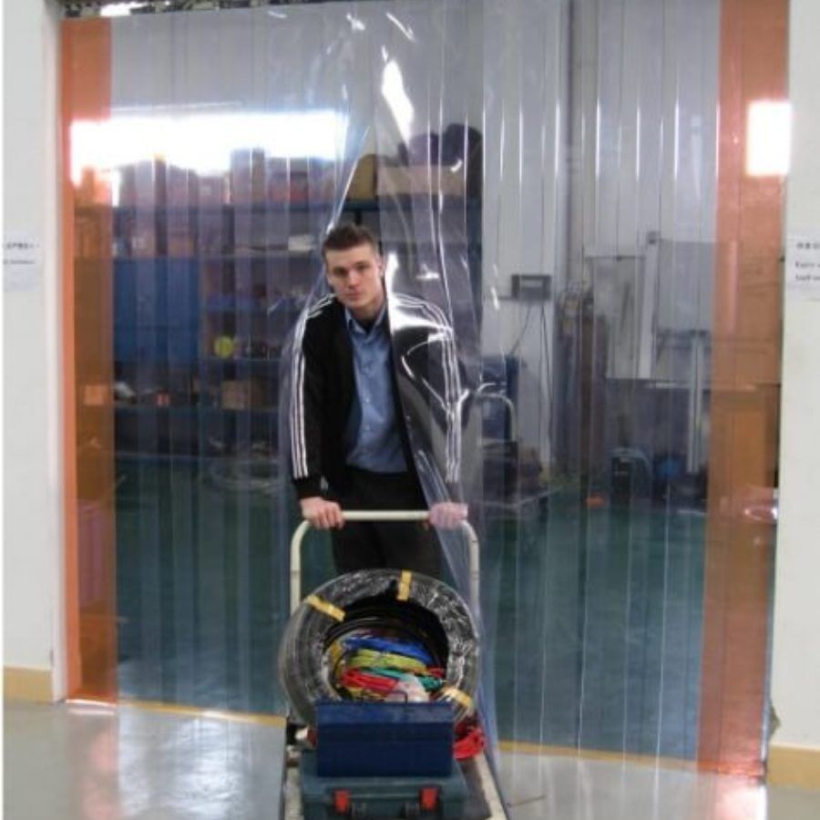 PVC Strip Curtain 50m Rolls - Clear - Image 6